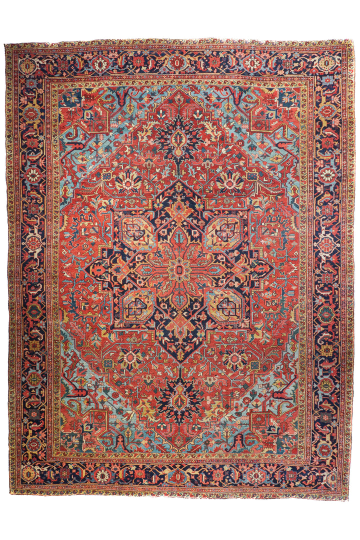 Antique Heriz Rug 12'0'' x 15'6''