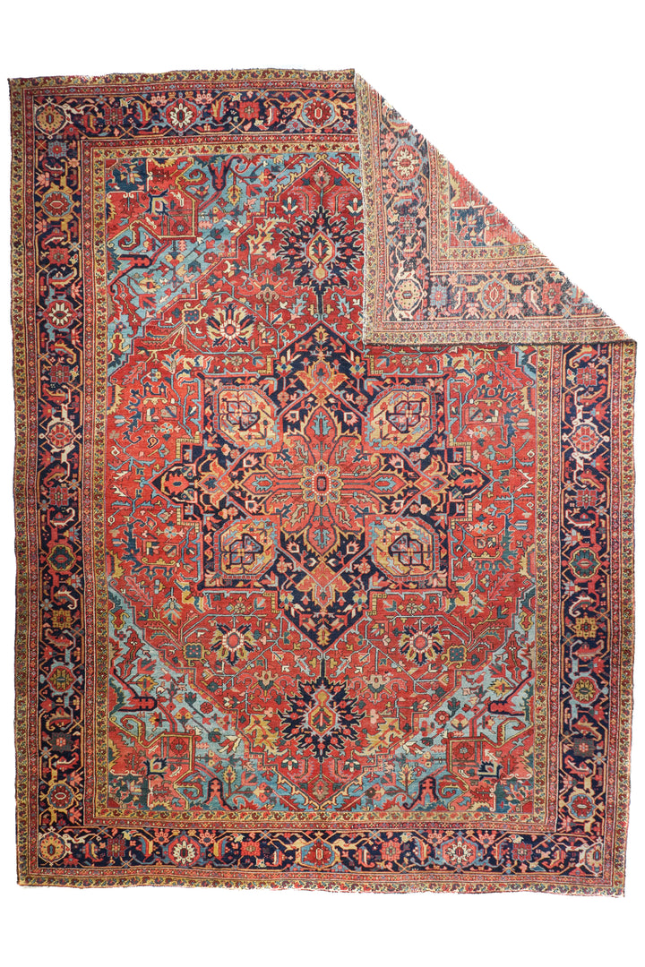 Antique Heriz Rug 12'0'' x 15'6''