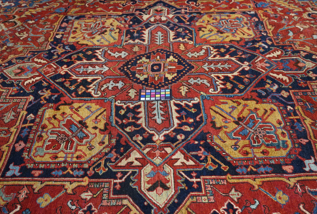 Antique Heriz Rug 12' x 14'7''