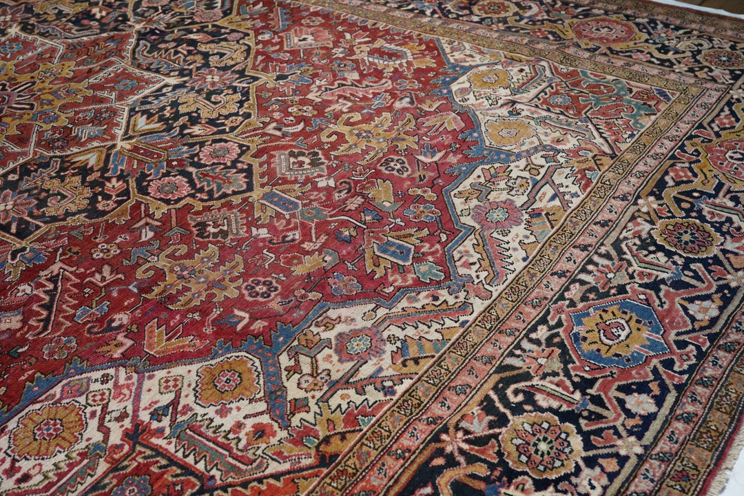 Vintage Heriz Rug 11'4'' x 14'9''