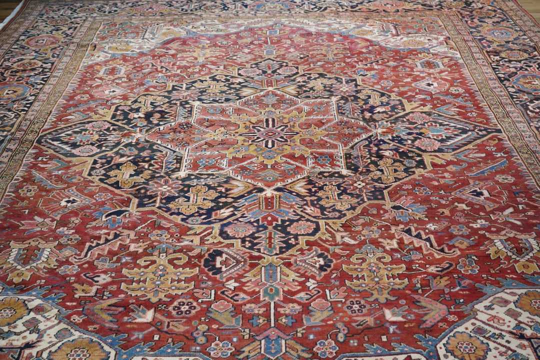 Vintage Heriz Rug 11'4'' x 14'9''