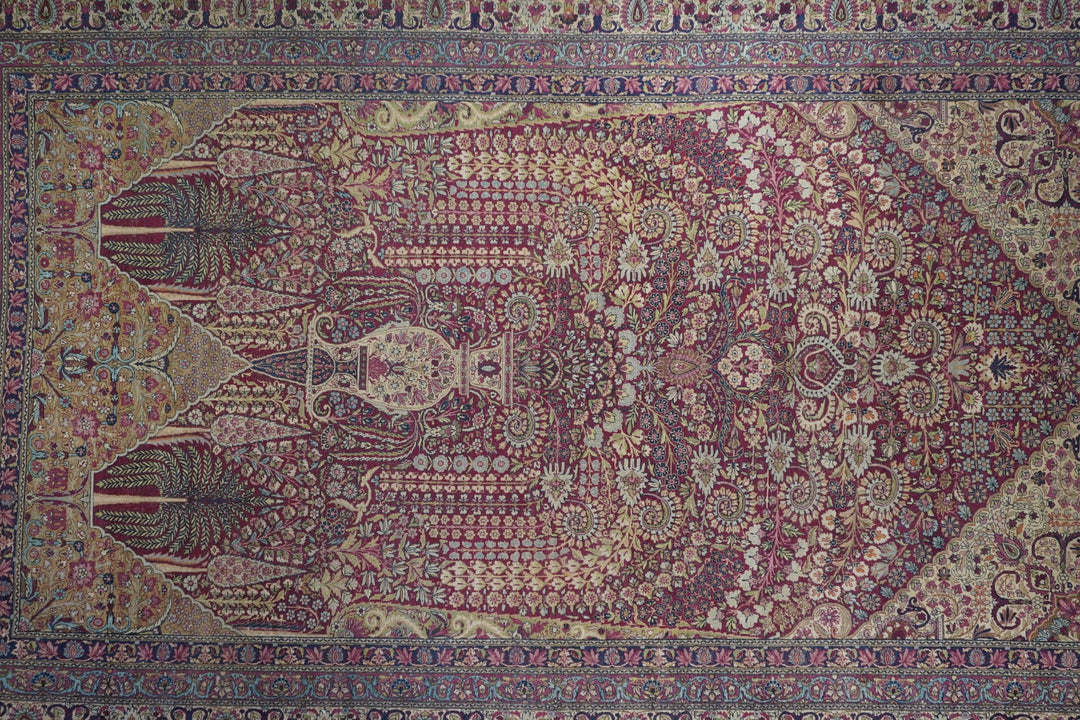 Antique Lavar Kerman Rug 9'11'' x 15'10''