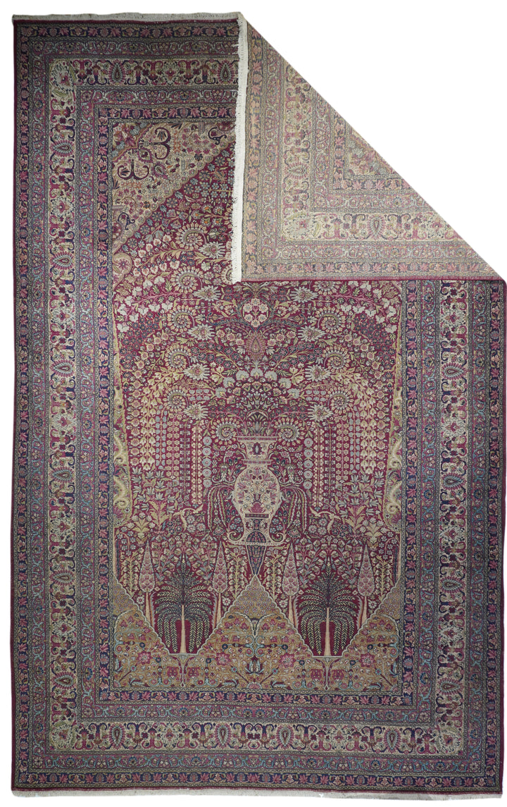 Antique Lavar Kerman Rug 9'11'' x 15'10''