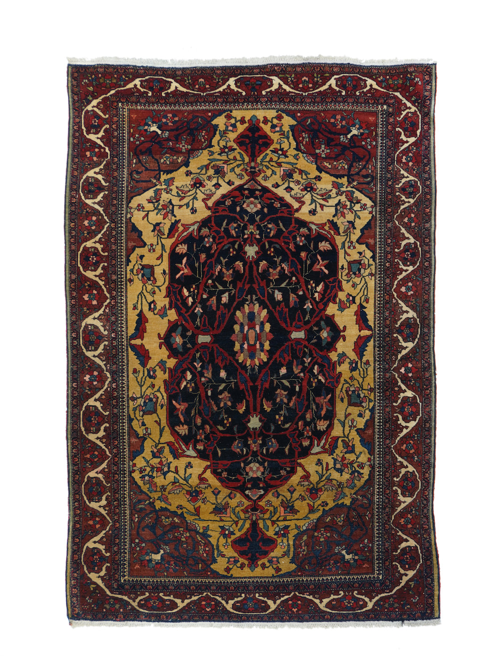 Antique Farahan Sarouk Rug 4'3'' x 6'8''