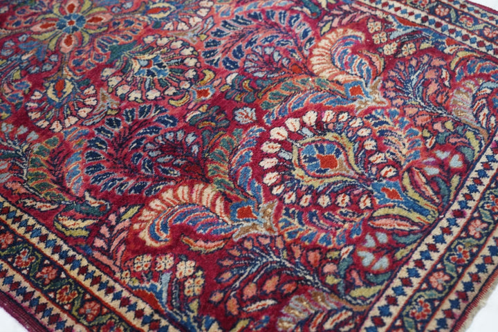 Antique Sarouk Rug 2'1'' x 3'10''