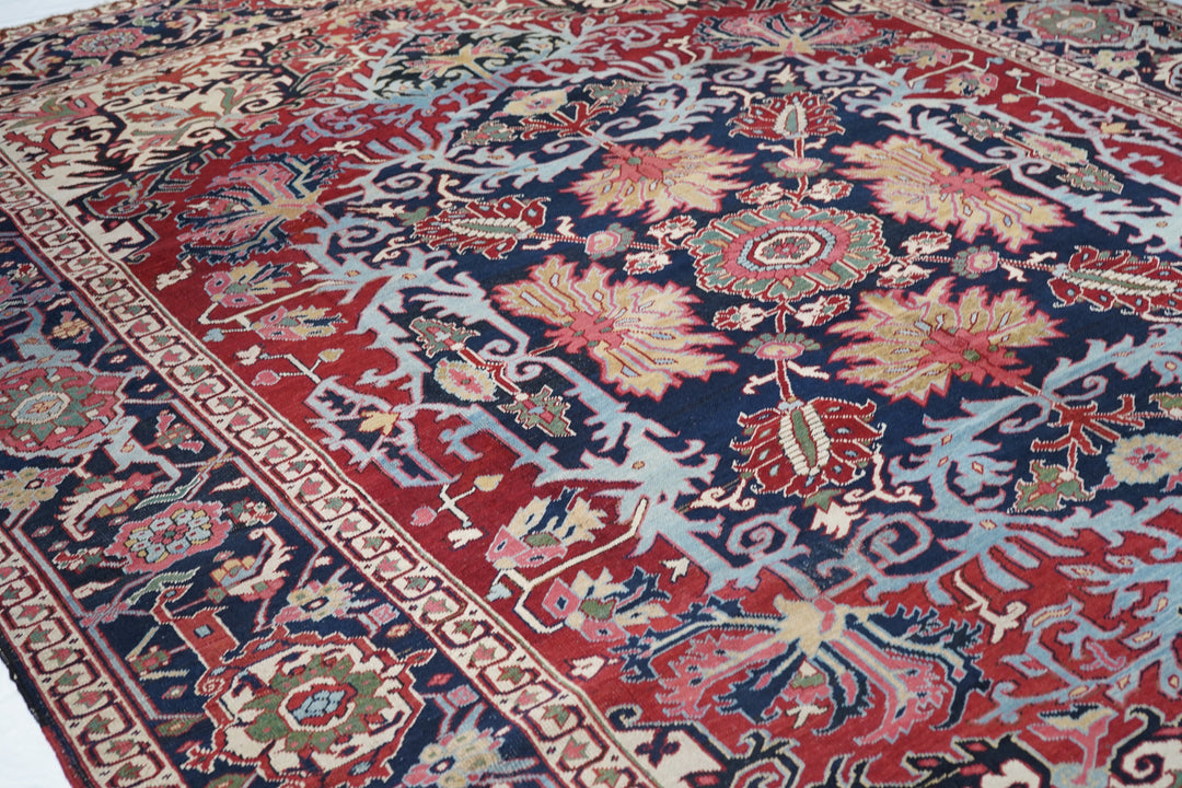 Antique Serapi Rug 9'7'' x 12'7''