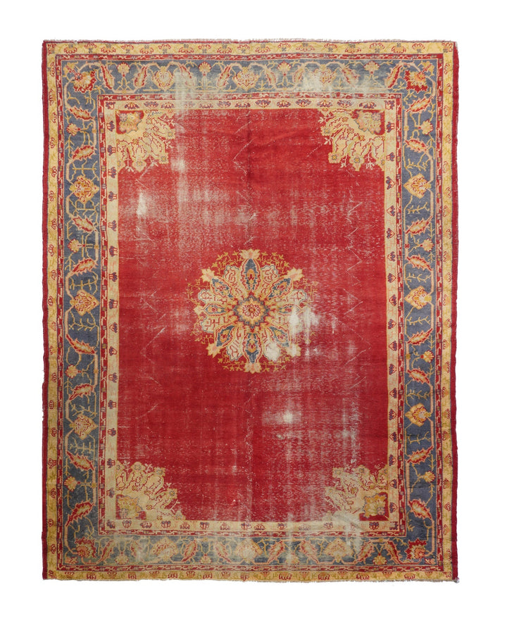 Antique Turkish Oushak Rug 10' x 12'8''