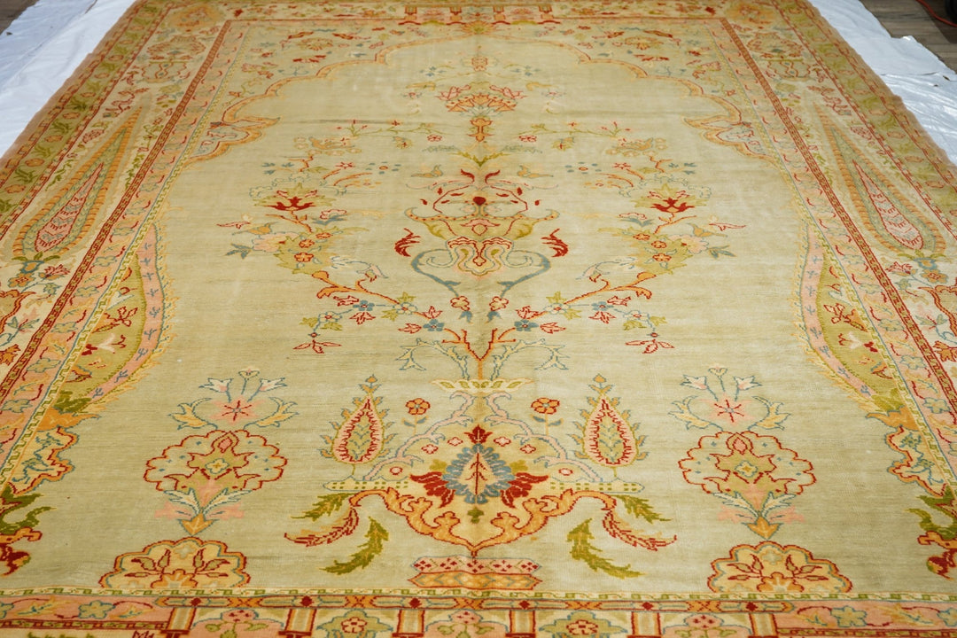 Antique Oushak Rug 9'5'' x 14'5''