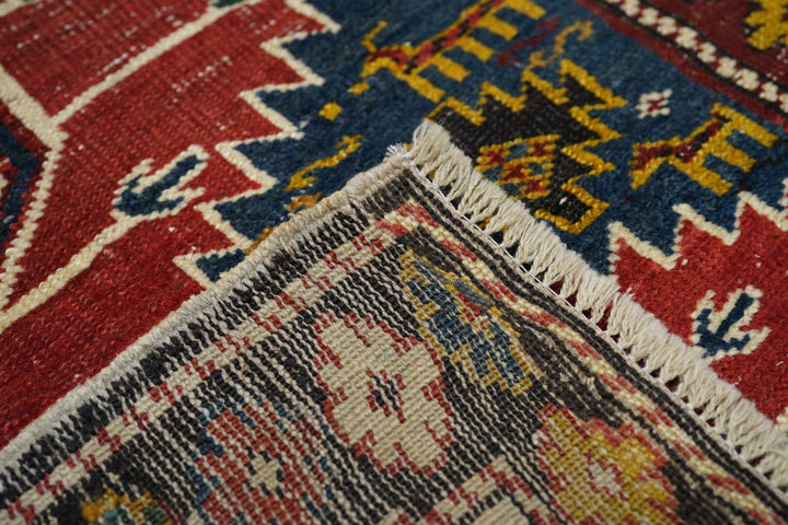 Antique Kuba Rug 3'8'' x 5'0"