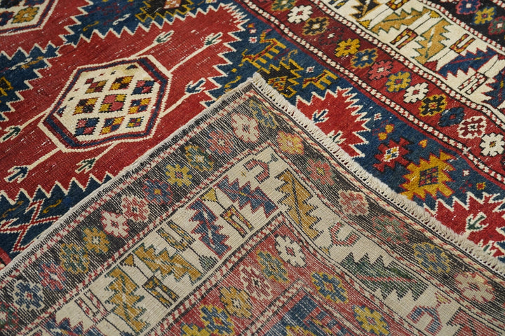 Antique Kuba Rug 3'8'' x 5'0"