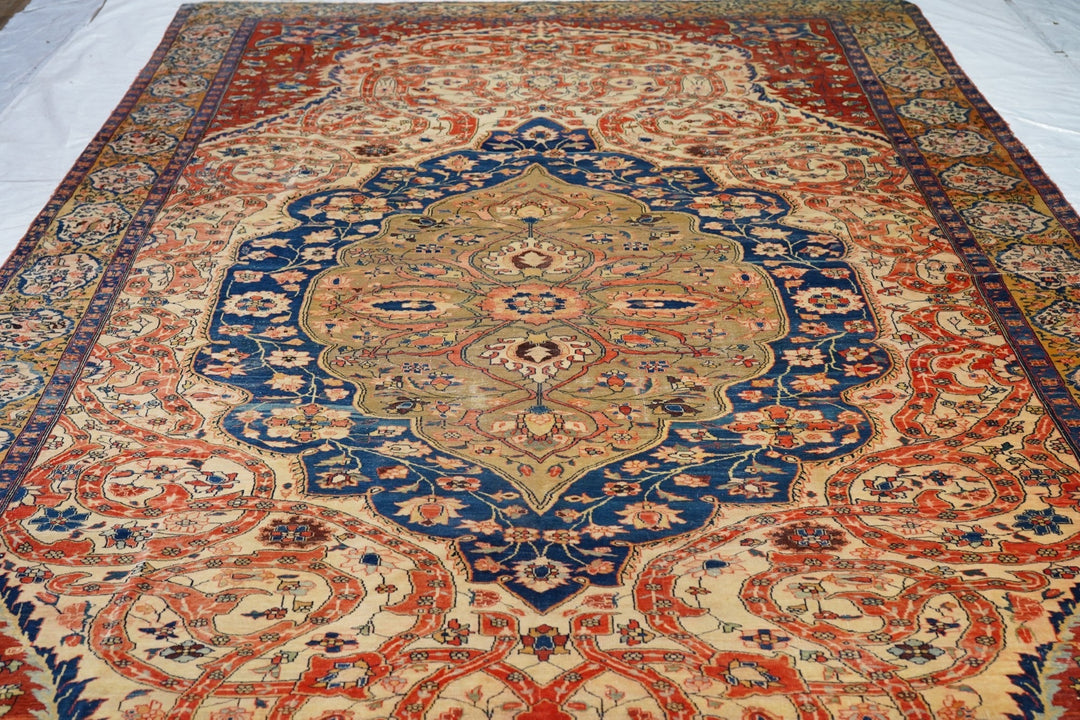 Antique Farahan Sarouk Rug 7'11'' x 14'1''