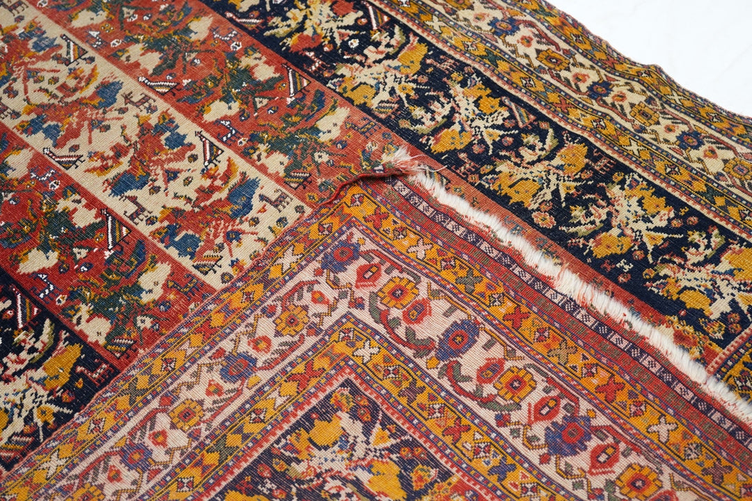 Antique Qashqai Rug 3'7'' x 7'1''