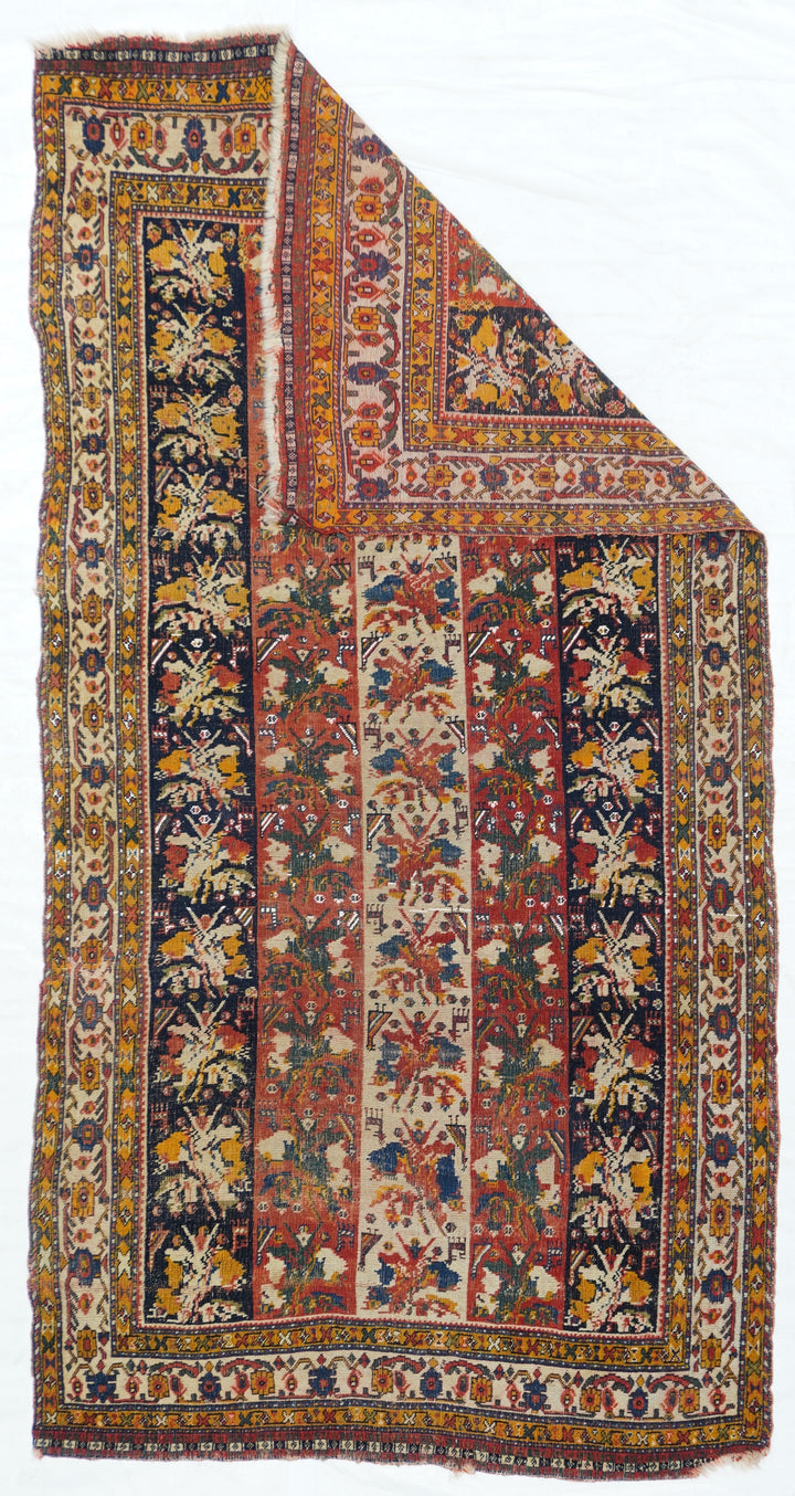 Antique Qashqai Rug 3'7'' x 7'1''