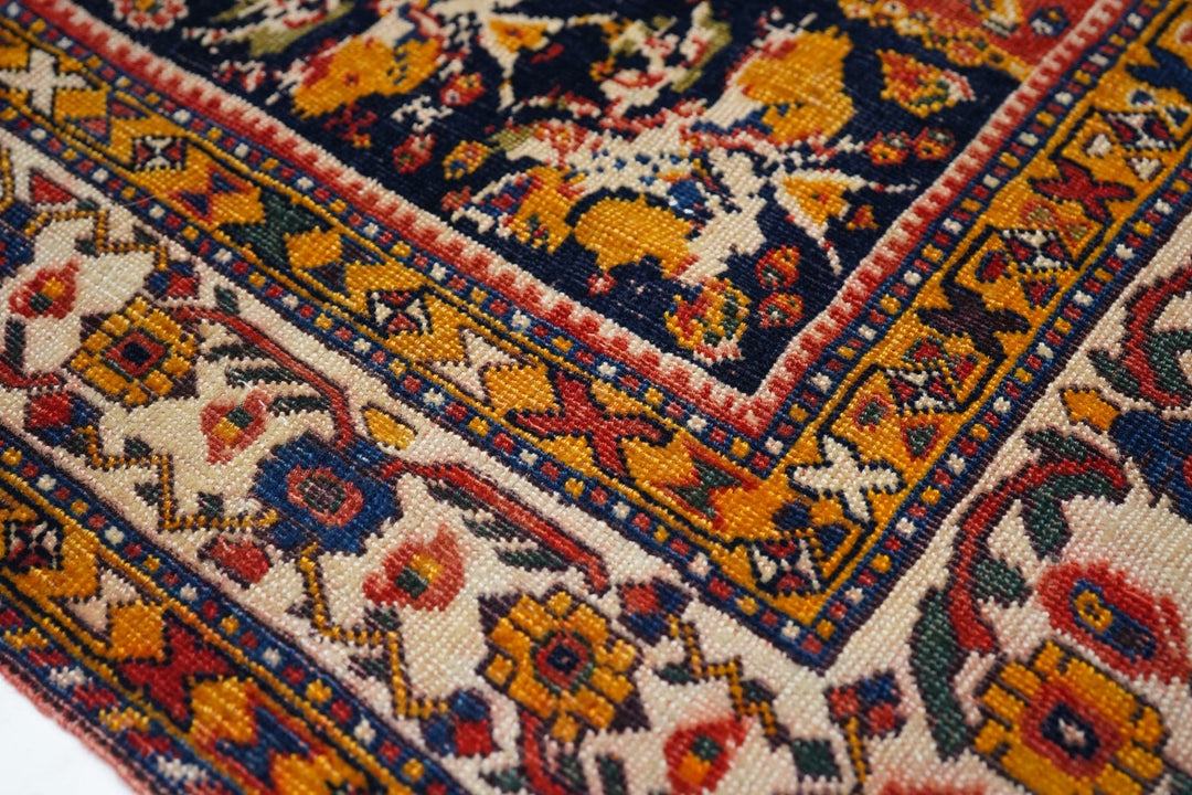 Antique Qashqai Rug 3'7'' x 7'1''