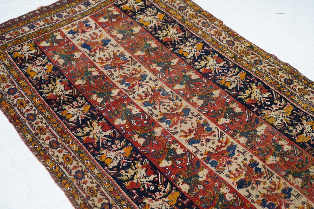 Antique Qashqai Rug 3'7'' x 7'1''