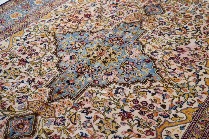 Fine Persian Qum Wool Rug 8'1'' x 11'4''