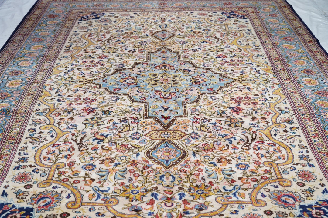 Fine Persian Qum Wool Rug 8'1'' x 11'4''