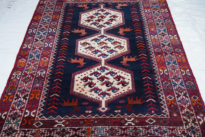 Vintage Hamadan Rug 4'3'' x 6'6''