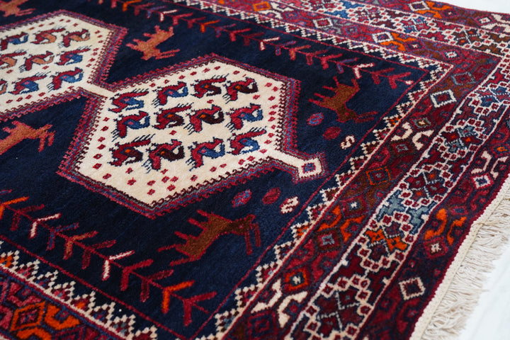 Vintage Hamadan Rug 4'3'' x 6'6''