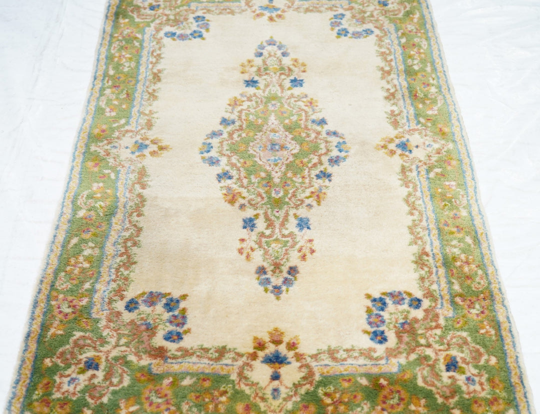 Vintage Kerman Rug 3' x 4'11''