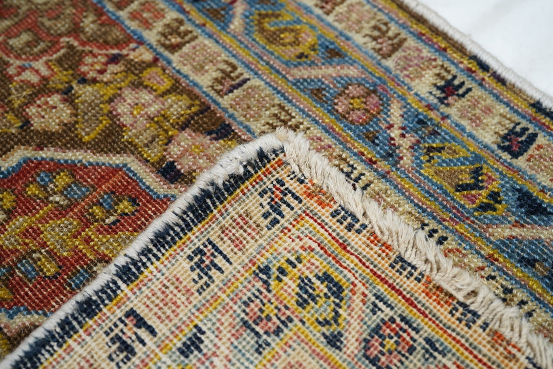 Fine Antique Persian Tabriz Haji Jalili Rug 1'10'' x 2'4''