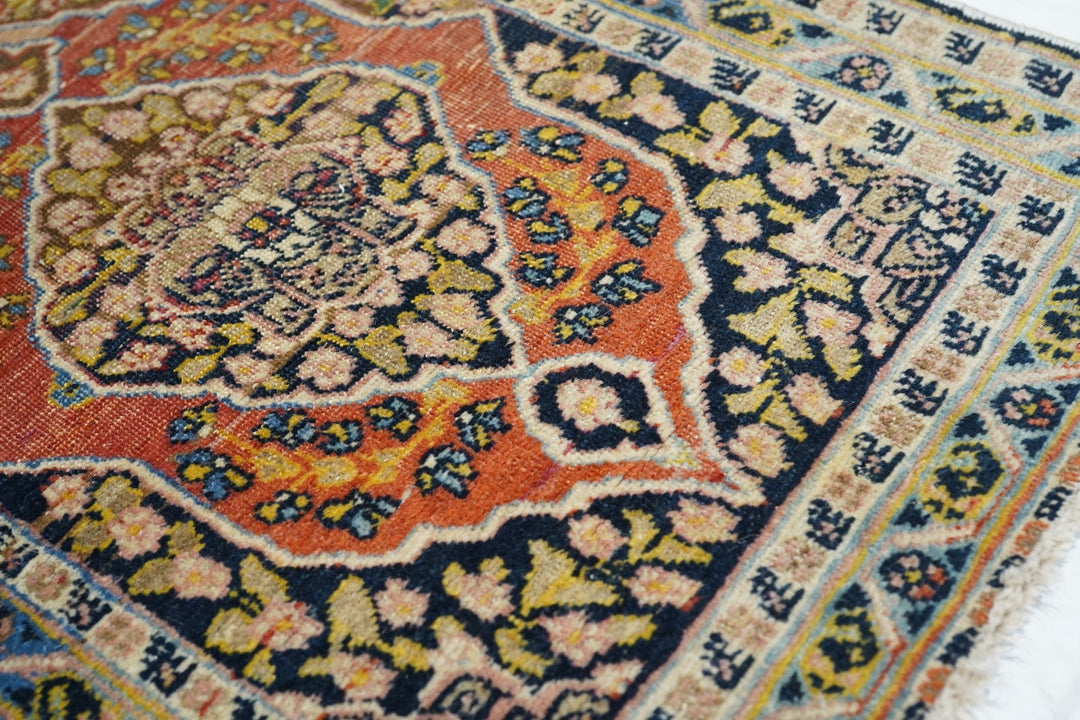 Fine Antique Persian Tabriz Haji Jalili Rug 1'10'' x 2'4''