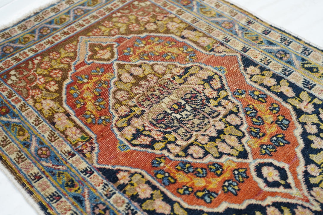 Fine Antique Persian Tabriz Haji Jalili Rug 1'10'' x 2'4''