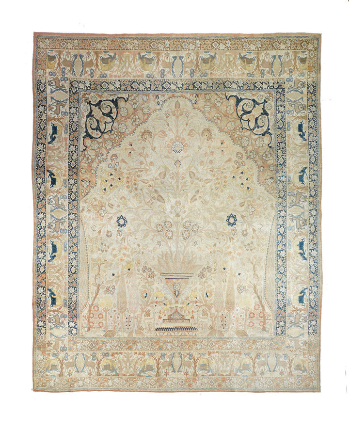 Antique Haji Jalili Tabriz Rug 9'10'' x 12'4''