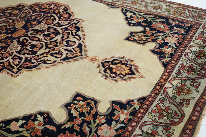 Antique Sarouk Rug 4'2'' x 5'10''