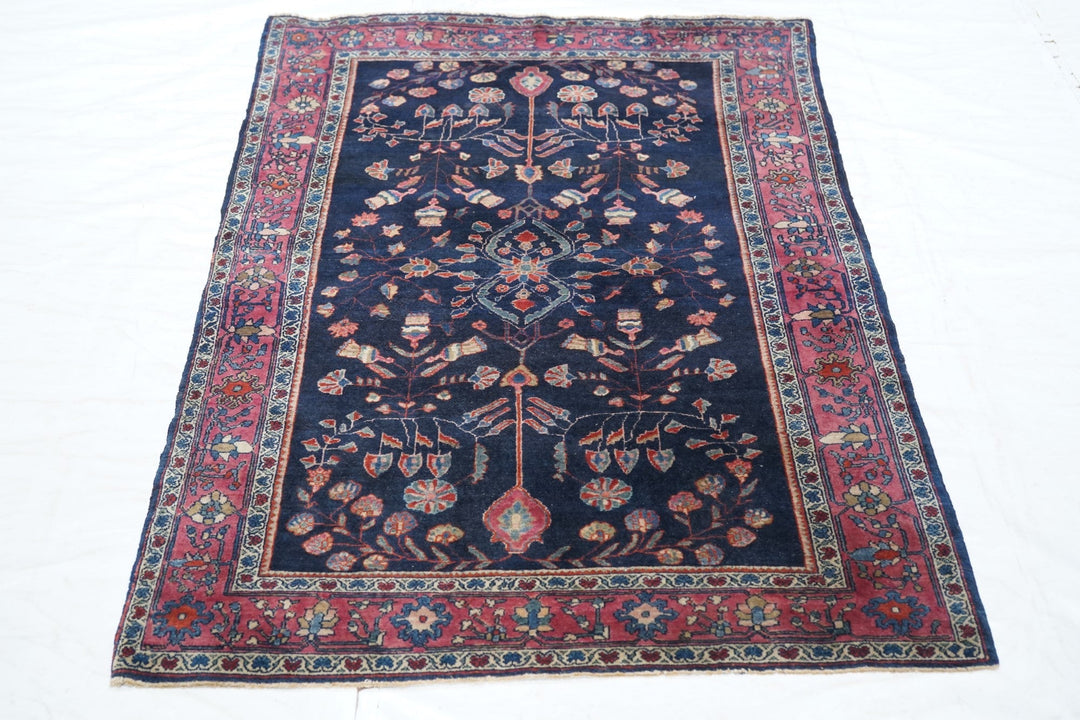 Antique Farahan Sarouk Rug 3'3'' x 4'10''