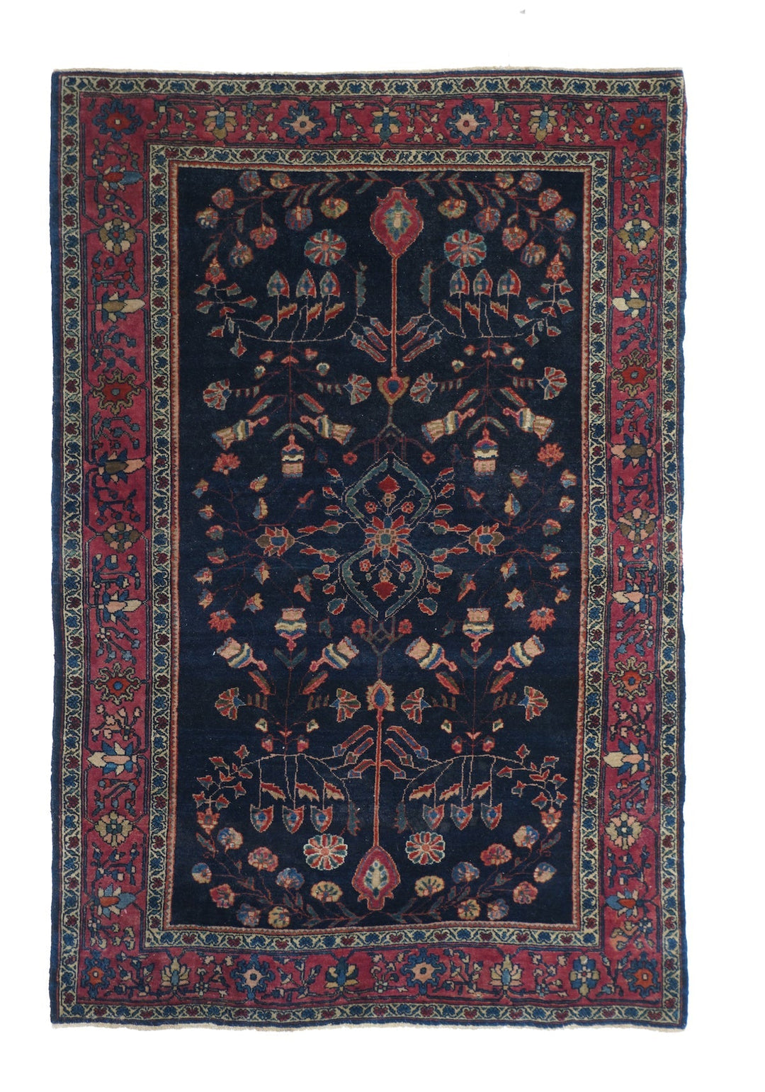 Antique Farahan Sarouk Rug 3'3'' x 4'10''