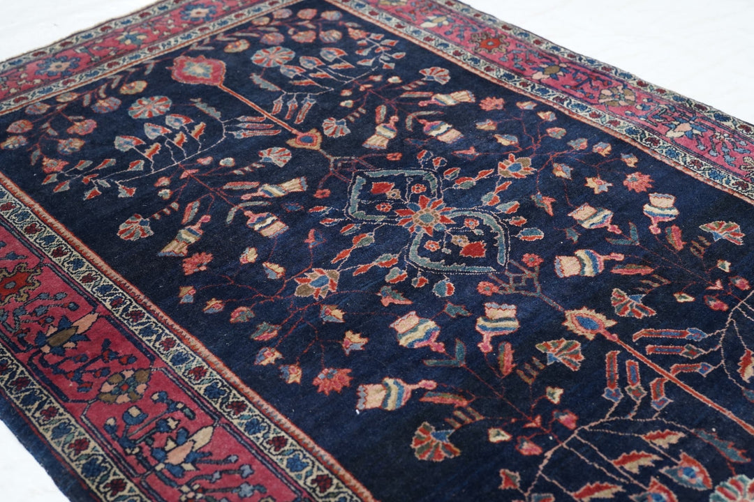 Antique Farahan Sarouk Rug 3'3'' x 4'10''