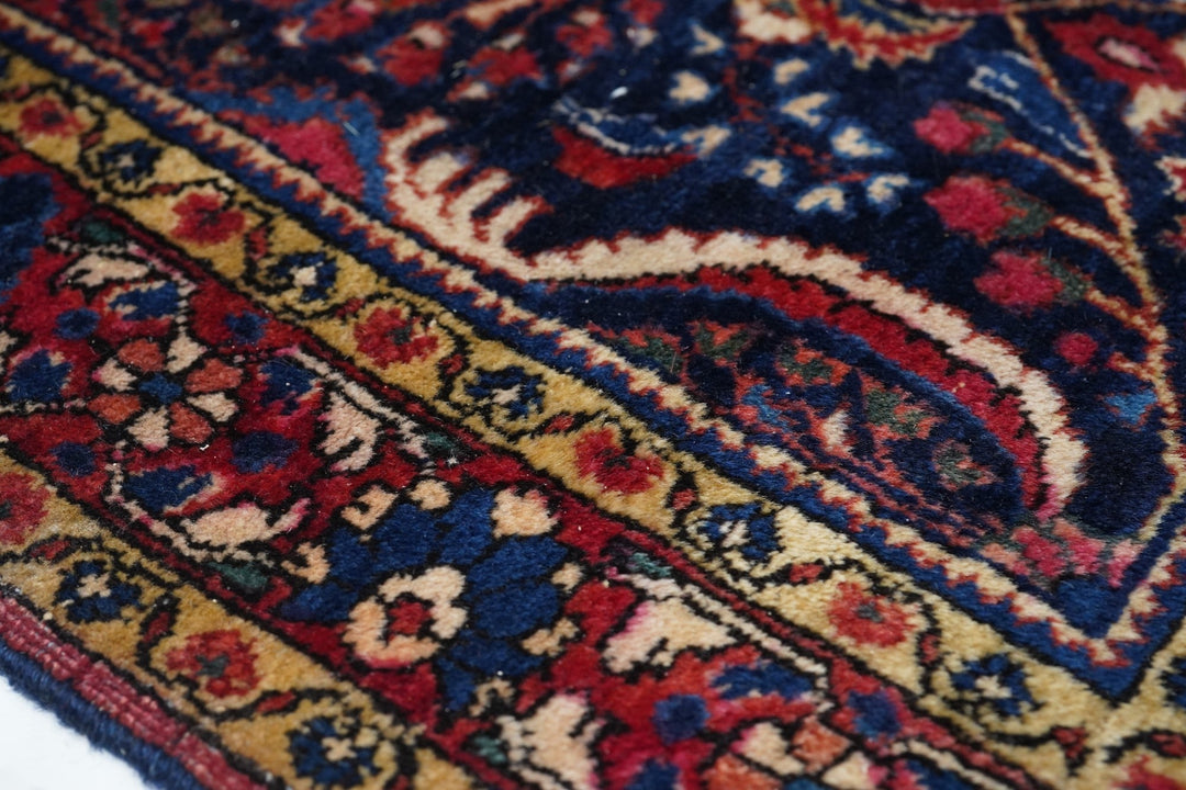 Antique Sarouk Rug 3'4'' x 4'8''