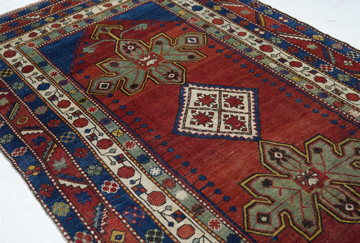 Antique Karabagh Kazak Rug 5'0" x 8'11''