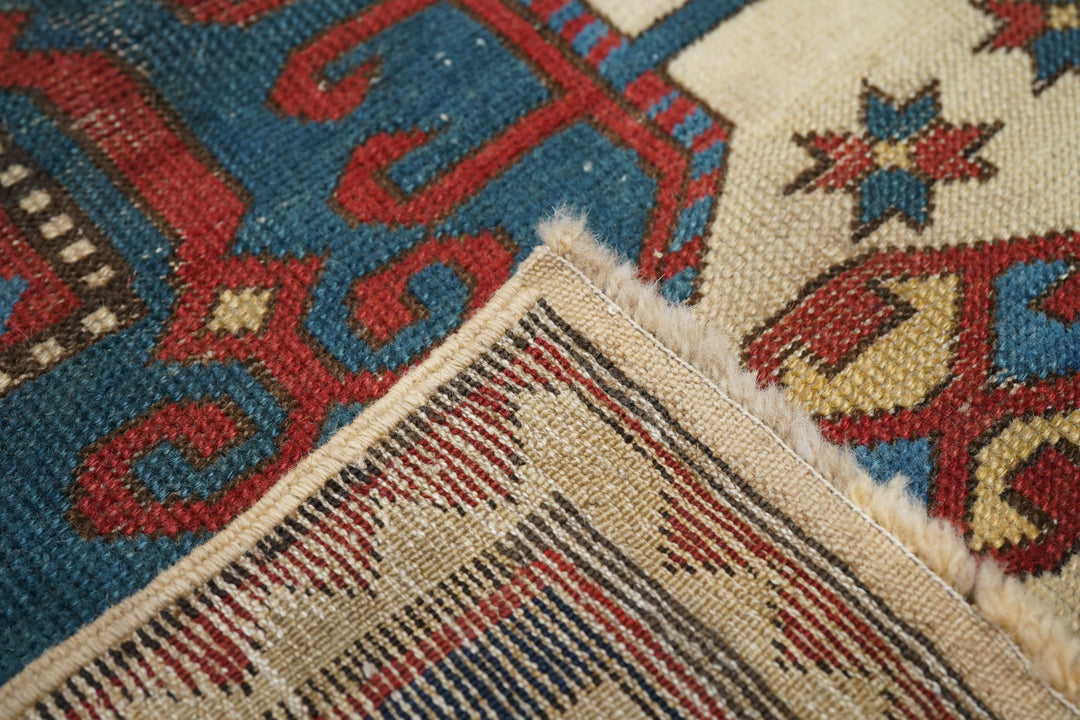 Antique Karabagh Kazak Rug 5'7'' x 6'8''