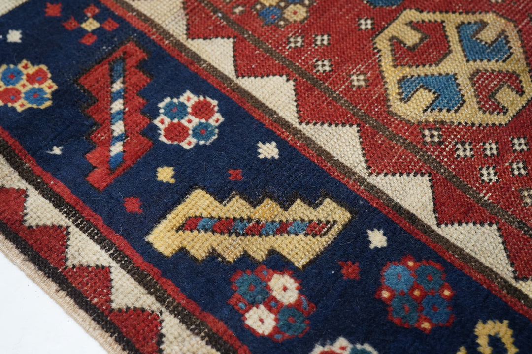 Antique Karabagh Kazak Rug 5'7'' x 6'8''