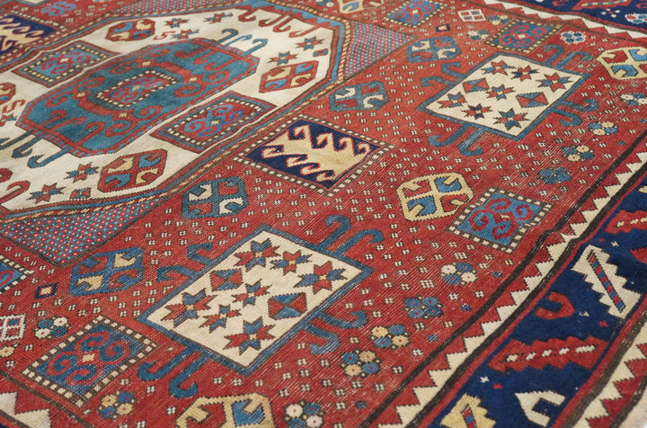 Antique Karabagh Kazak Rug 5'7'' x 6'8''