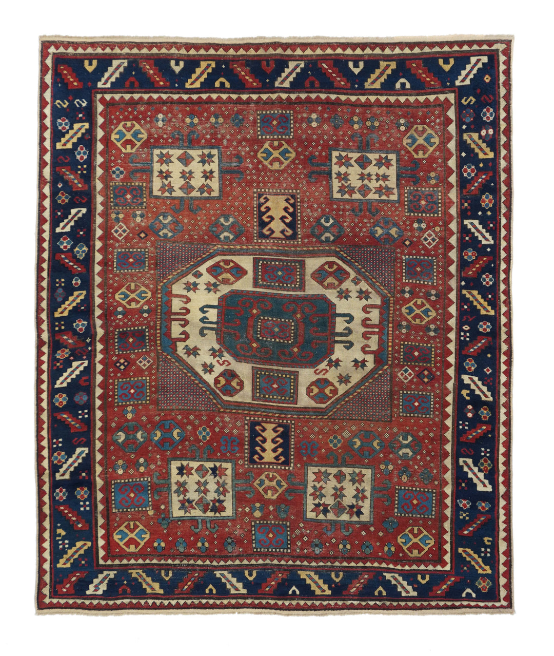 Antique Karabagh Kazak Rug 5'7'' x 6'8''