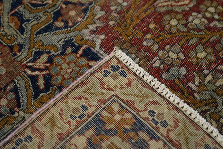 Antique Mohtasham Kashan Rug 4'2'' x 6'9''