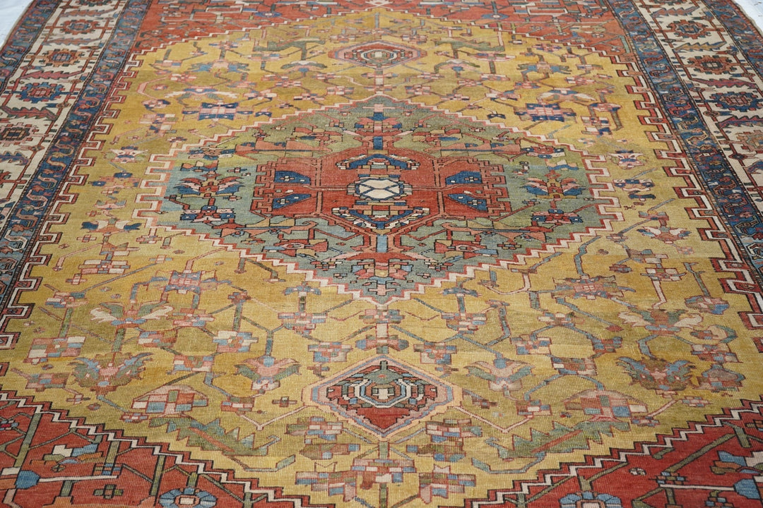 Antique Bakhshayesh Rug 9'8'' x 12'6''