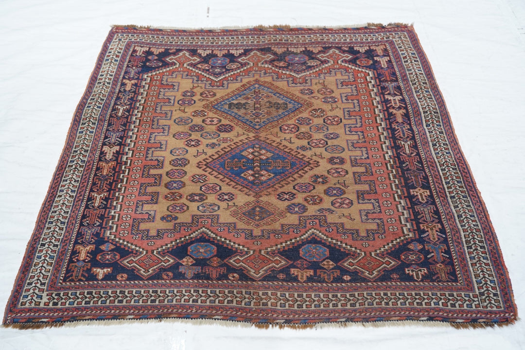 Antique Afshar Rug 3'11'' x 4'5''