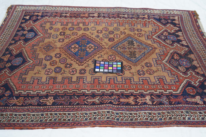 Antique Afshar Rug 3'11'' x 4'5''