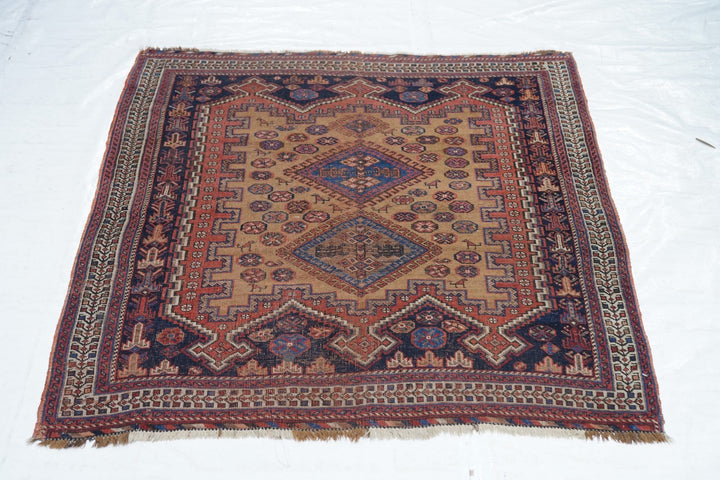 Antique Afshar Rug 3'11'' x 4'5''