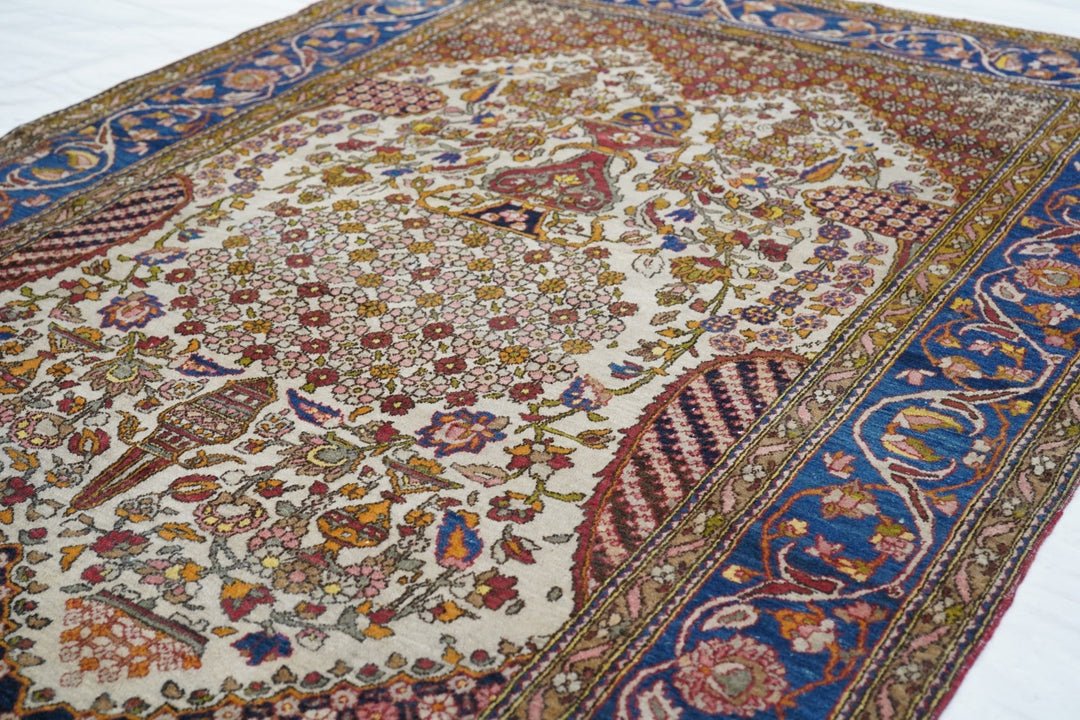 Antique Tehran Rug 4'5'' x 6'8''