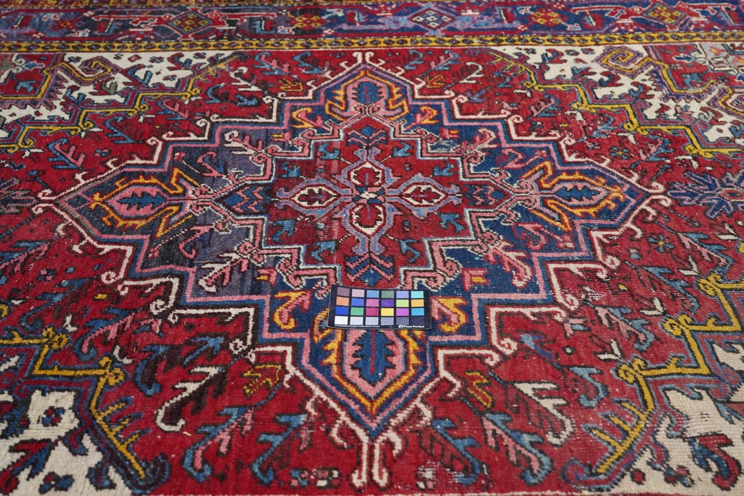 Vintage Heriz Rug 6'11'' x 7'6''