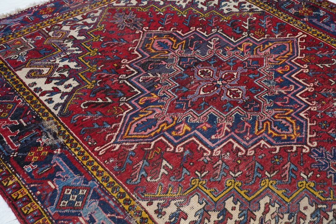 Vintage Heriz Rug 6'11'' x 7'6''