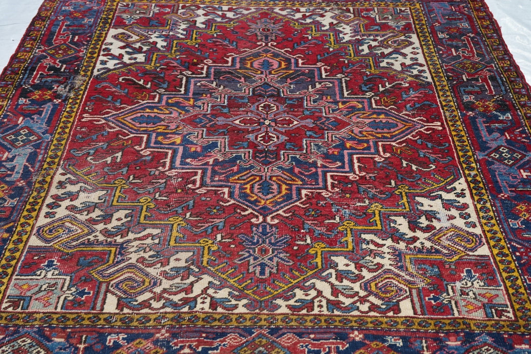 Vintage Heriz Rug 6'11'' x 7'6''