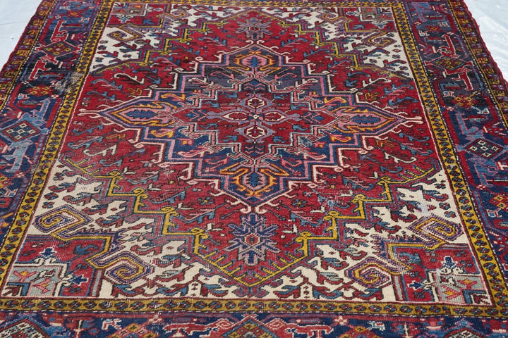 Vintage Heriz Rug 6'11'' x 7'6''