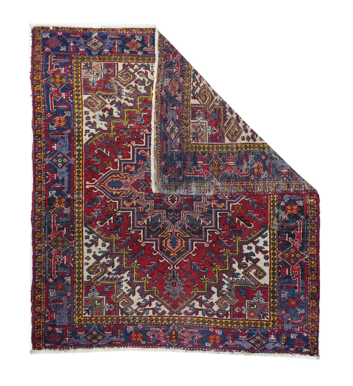 Vintage Heriz Rug 6'11'' x 7'6''