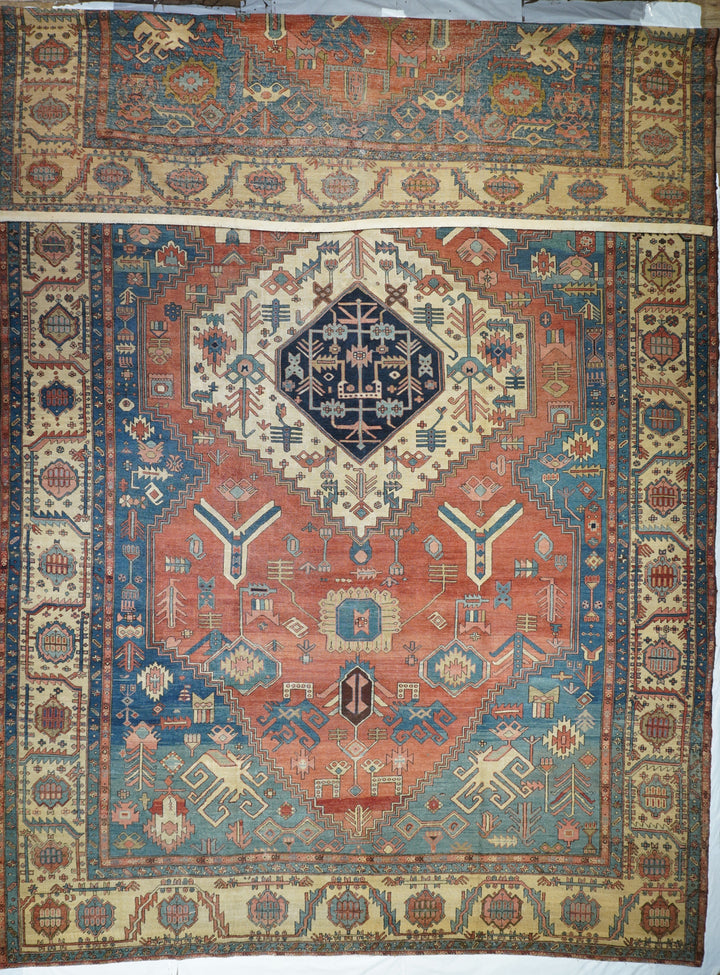 Antique Serapi Bakhshyesh Rug 11'6'' x 18'6''